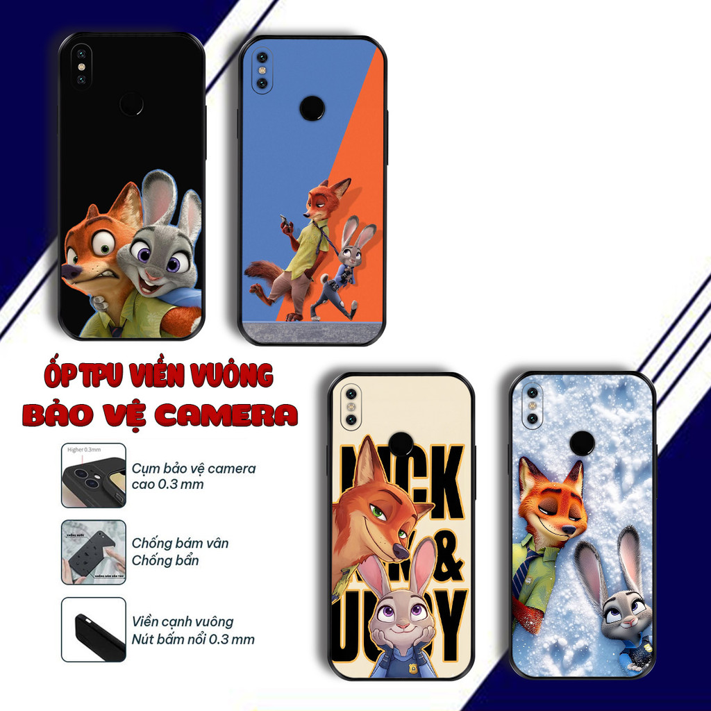 Xiaomi Mi 8, Mi 8 Lite, Mi 8 SE, Mi 9, เคส Mi 9 SE, เคสจิ้งจอกโซโทเปียน่ารักและกระต่าย
