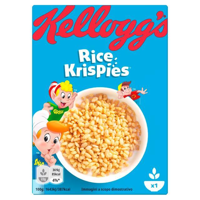 🎅🏻 เคลล็อกซ์ไรซ์คริสปี้อาหารเช้าข้าวพองอบกรอบ 22กรัม [5050083393624] 🎄 Kellogs Rice Krispies 22g. 🌺 