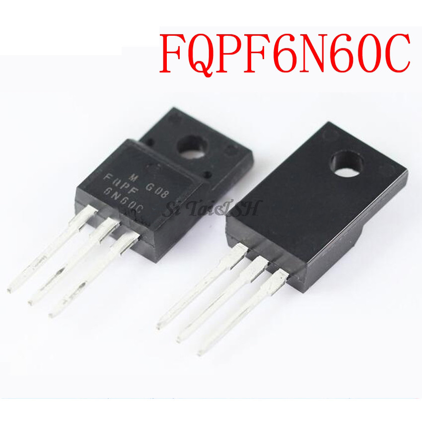 HT-10PCS FQPF6N60C ถึง 220 6N60C 6N60 TO220 FQPF6N60 ใหม่เดิม