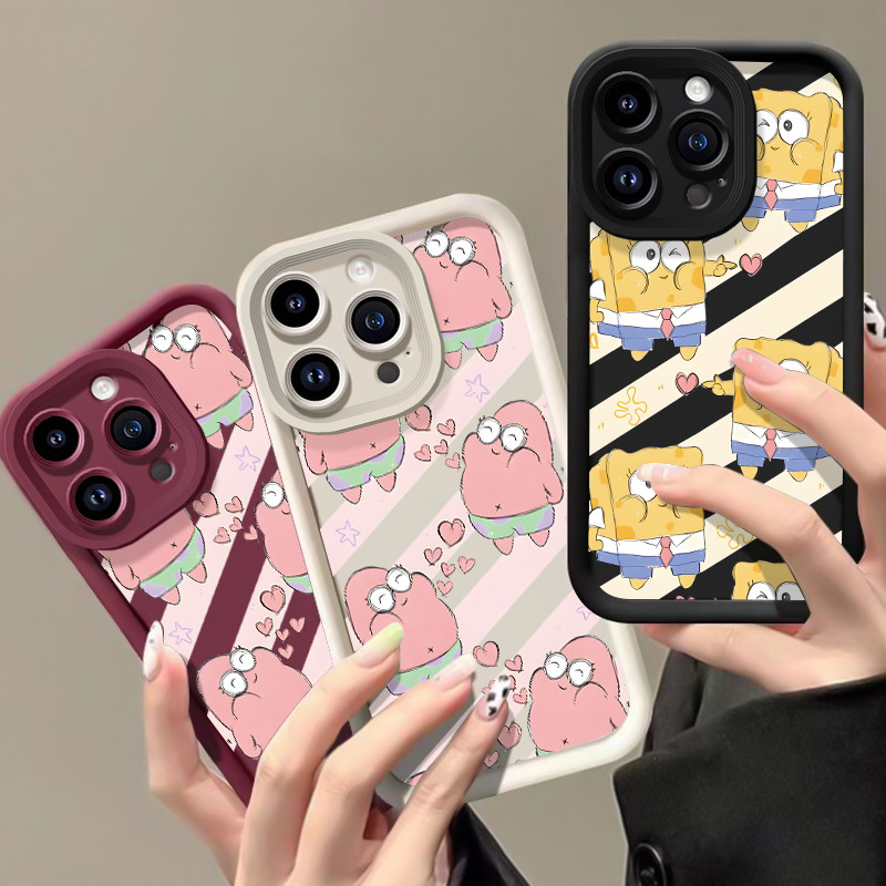 เคสสำหรับ Samsung Galaxy A51 M40s เคสโทรศัพท์ฟองน้ำและปลาดาวสามสีซิลิโคนกันกระแทก - รูปที่ 4