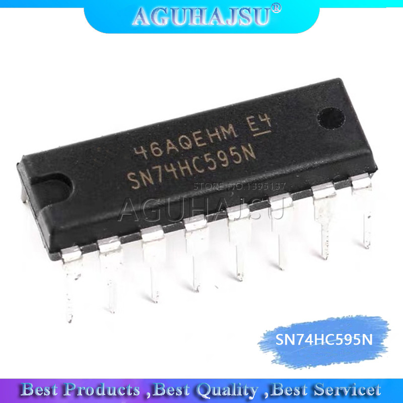 10PCS SN74HC595N DIP16 SN74HC595 DIP 74HC595N 74HC595 ใหม่และต้นฉบับ IC