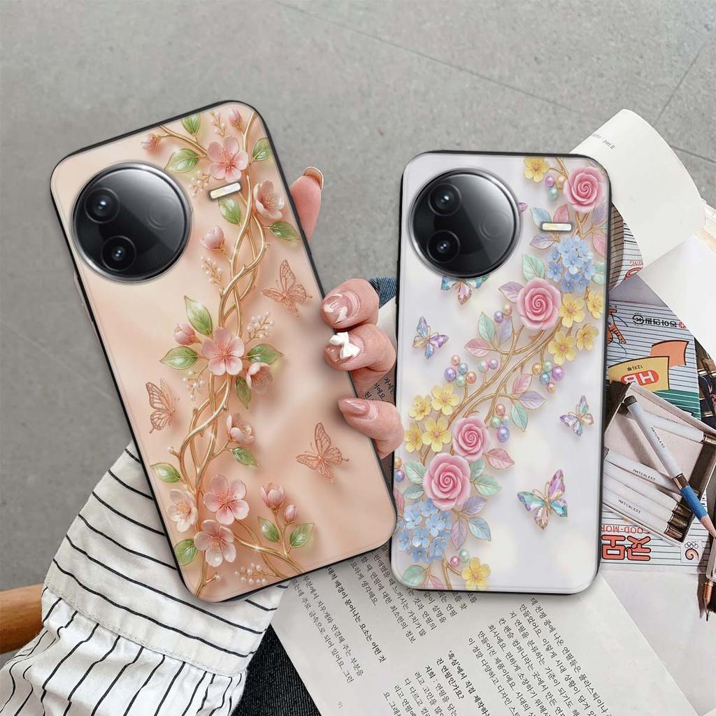 เคส Poco F7 / F7 Pro / F7 Ultra พิมพ์ลายดอกไม้ แฟชั่นสวยๆ