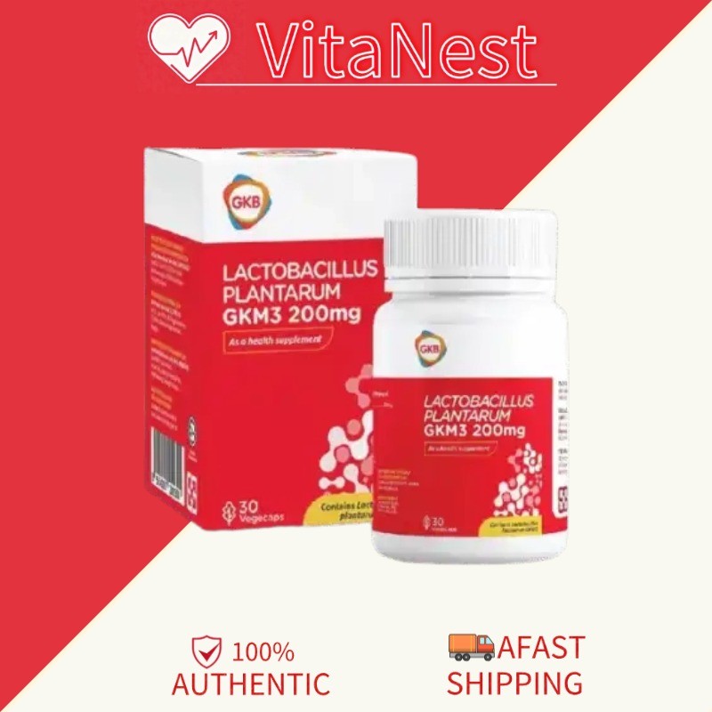 GKB Lactoberry Plantarum GKM3 200mg - แคปซูลโปรไบโอติกรองรับภูมิคุ้มกัน