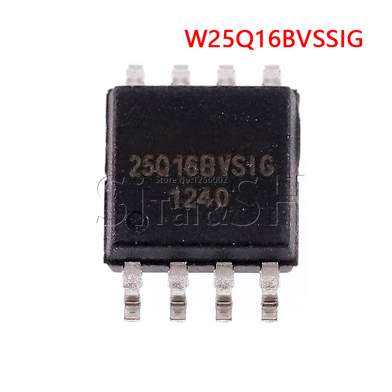 HT-10 ชิ้น/ล็อต W25Q16BVSSIG W25Q16BVSIG 25Q16BVSIG 25Q16BVSIG W25Q16 25Q16 SOP 8