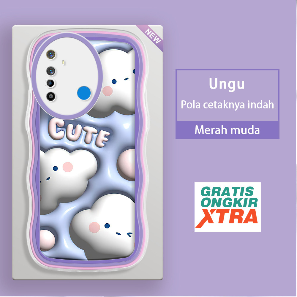 ปลอก HP Realme 5 5i 5s 6 6i 6S 7i C17 8 8i 9 11 pro plus 9i รูปแบบน่ารักการ์ตูน Cloud 3D Soft Case ส