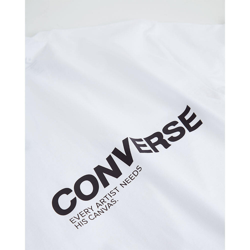 CONVERSE تيشيرت رجالي Key Point of Artist — أبيض — صورة 5