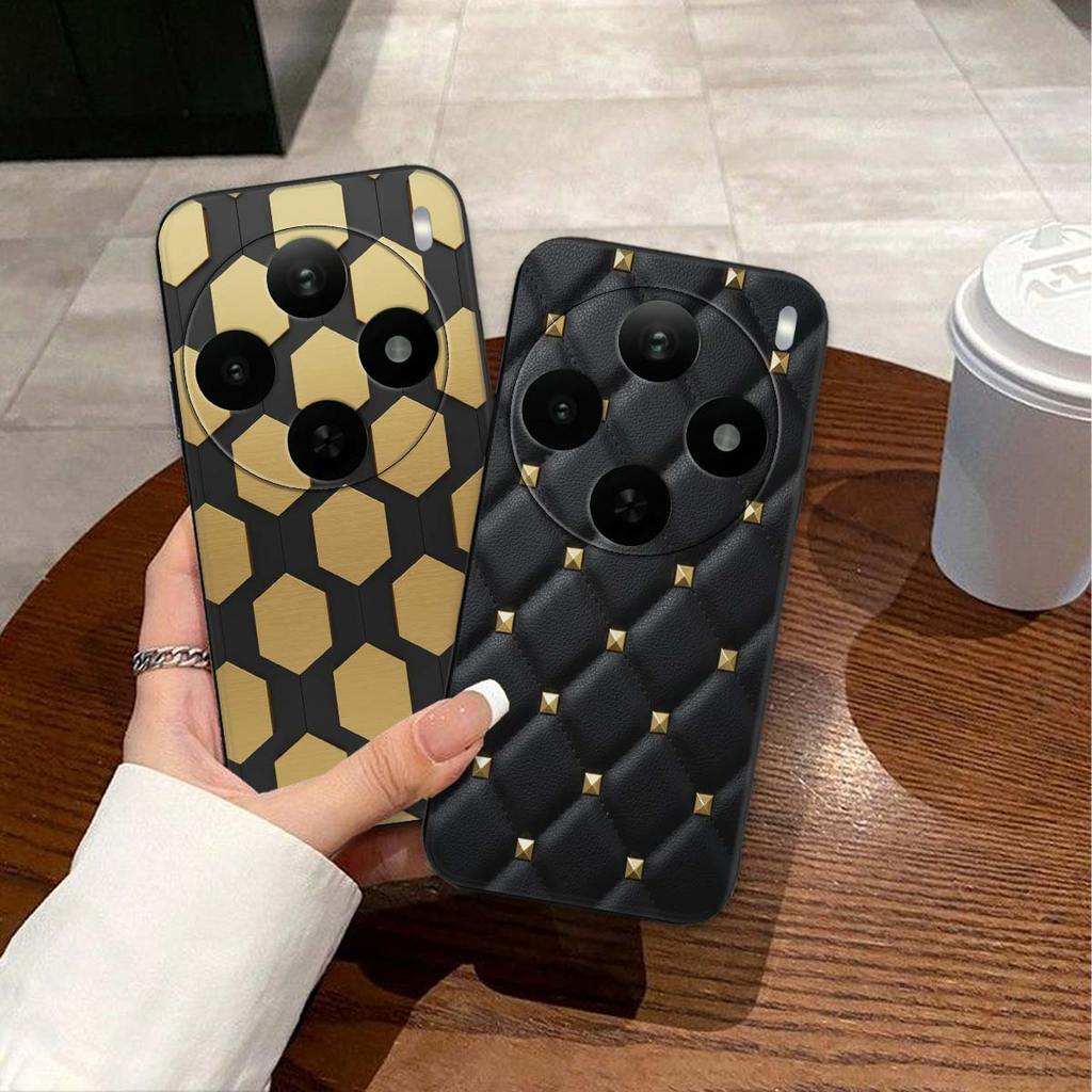 เคส Vivo X100 5G / X100 Pro มีเส้น แฟชั่นโลหะ ลูกบาศก์