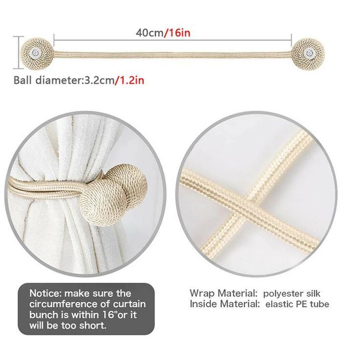 NEWs CURTAIN CLIP STRONG เชือกแม่เหล็กสําหรับ CURTAIN TIE 1 ชิ้น