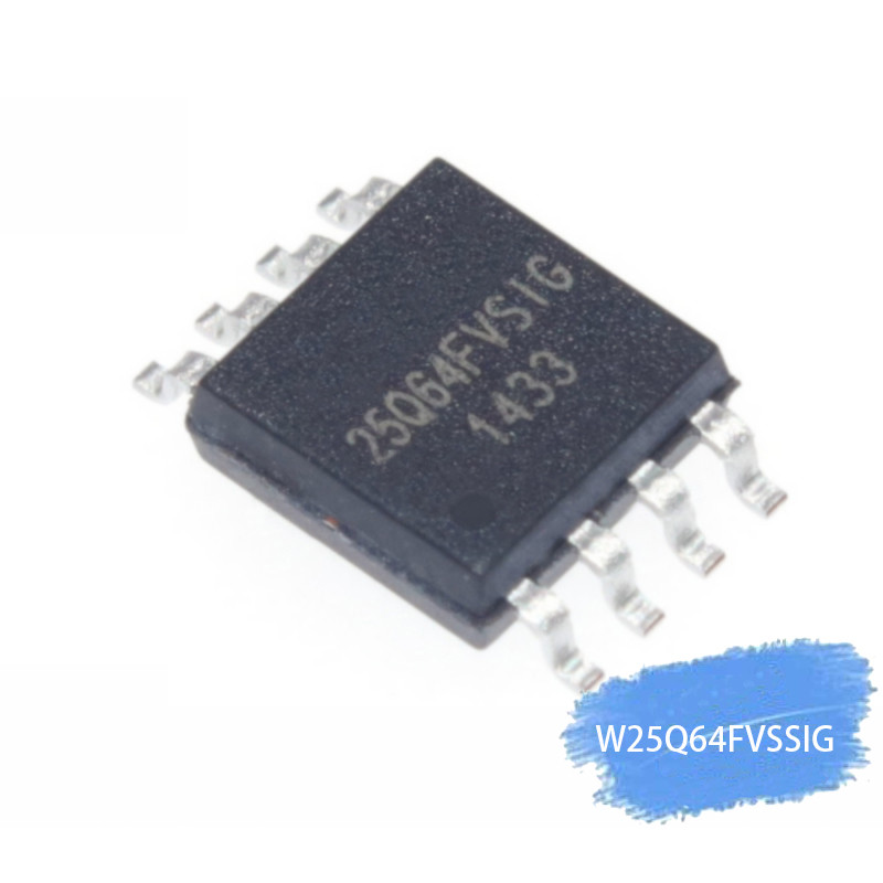 HT-10 ชิ้น/ล็อต W25Q64FVSSIG W25Q64FVSIG 25Q64FVSIG 25Q64FVSIG 25Q64FVS1G W25Q64 25Q64 SOP8 ใหม่เดิม