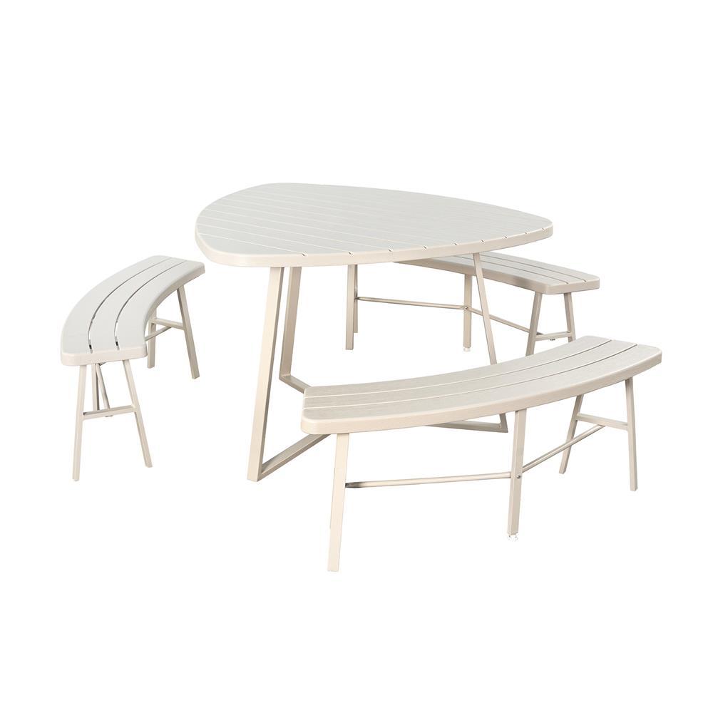 SPRING ชุดสนาม 6 ที่นั่ง PICNIC สีเบจ จัดส่งโดย HomePro