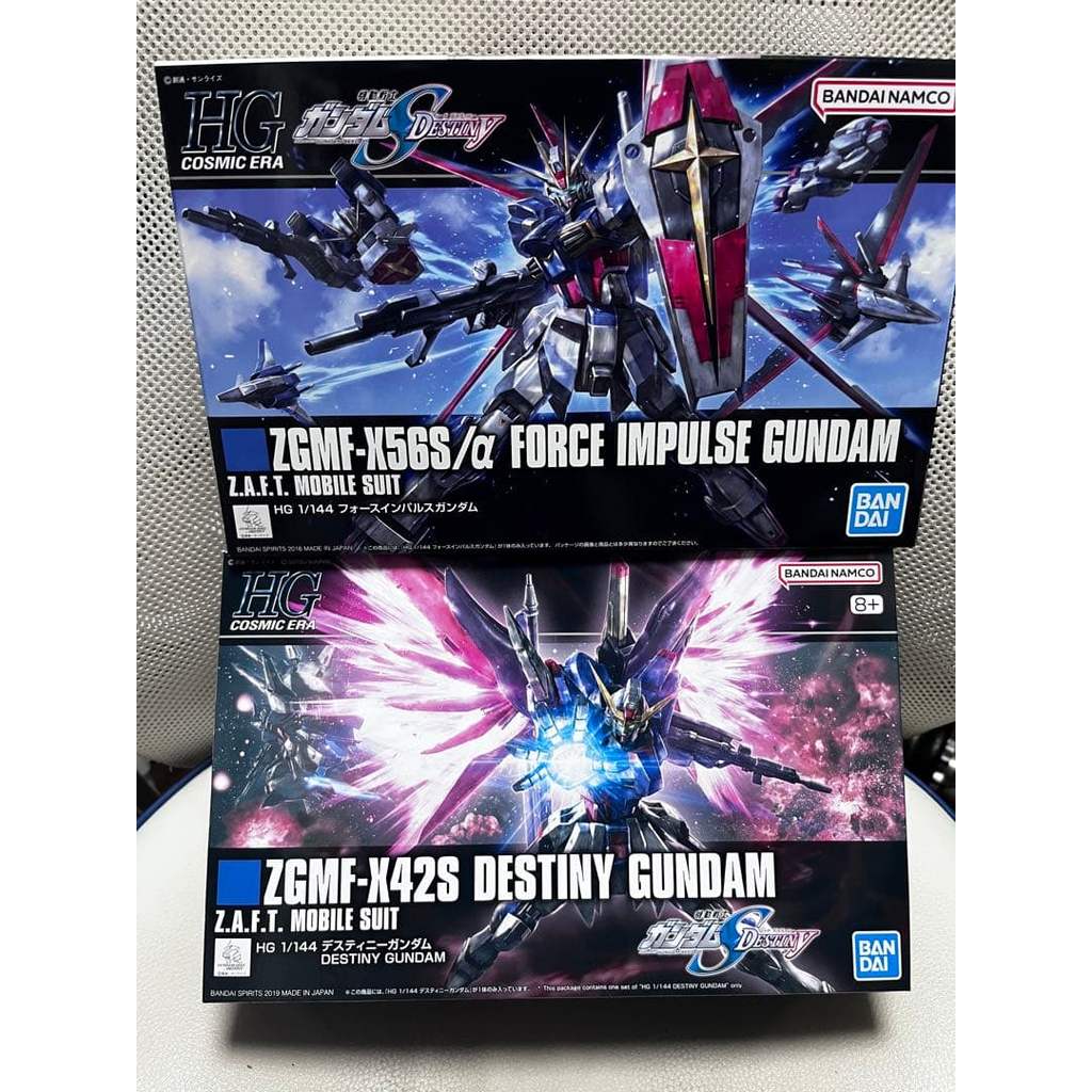 【Direct from Japan】HGCE 1/144 Force Impulse & Destiny Gundam แบบยังไม่ได้ประกอบ【Japan Exclusive】