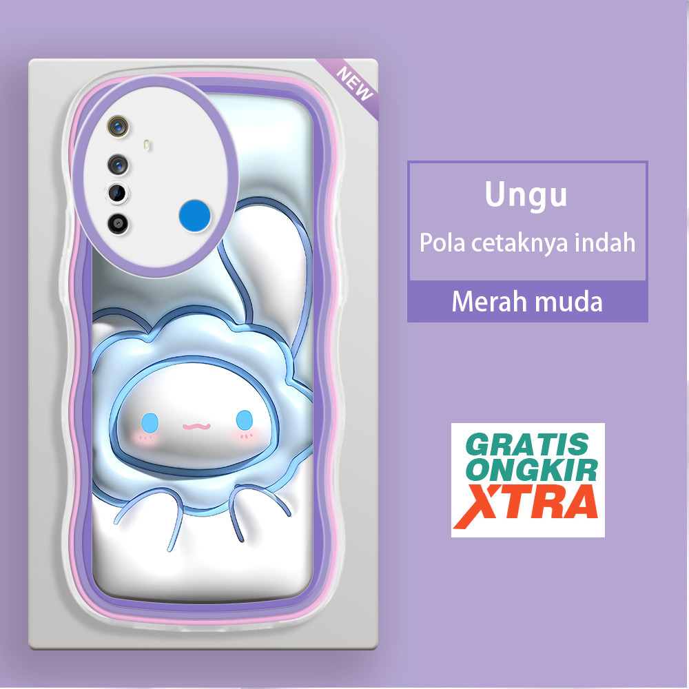 Jasouwe Realme 5 5i 5s 6 6i 6S 7i C17 8 8i 9 11 pro plus 9i ปลอกล่าสุด HP Cinnamon roll น่ารัก 3D so