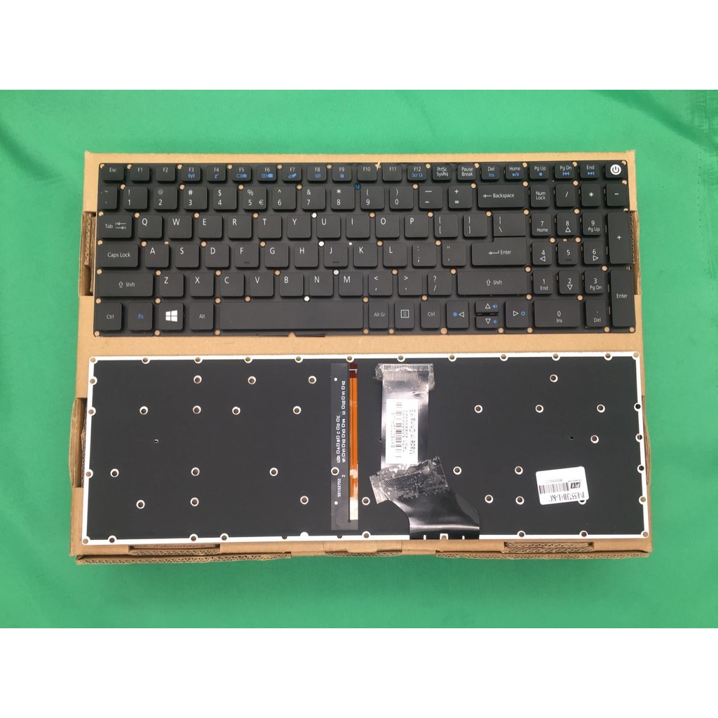 Acer E5-573 E5-573G E5-573T E5-573TG คีย์บอร์ดเรืองแสง