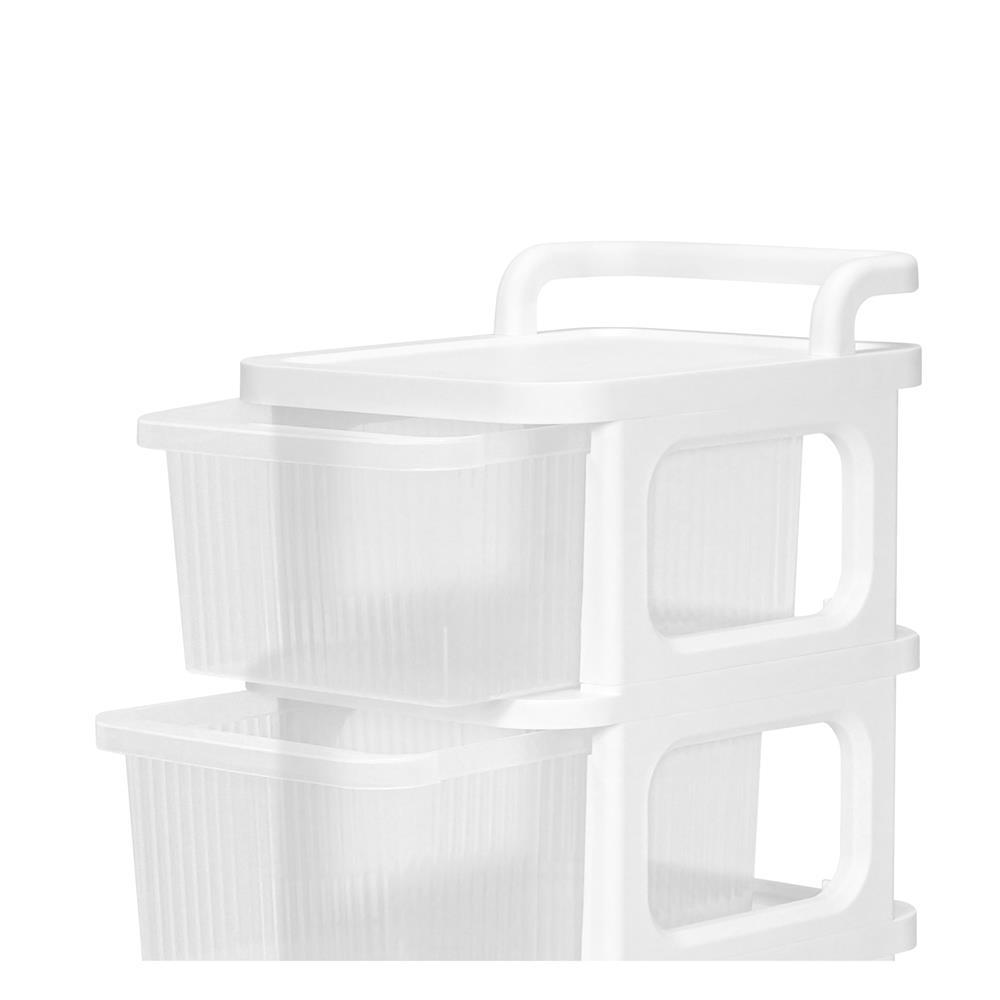 STACKO ตู้ลิ้นชัก 3 ชั้น DEW 38X30X67.5 ซม. สีใส จัดส่งโดย HomePro - รูปที่ 2