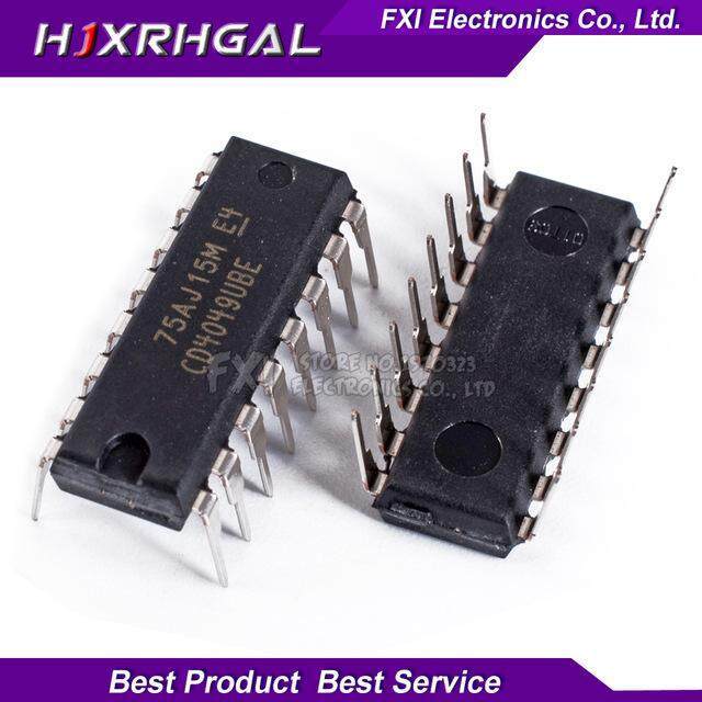 10PCS CD4049UBE CD4049 DIP16 DIP CD4049BE ใหม่เดิม