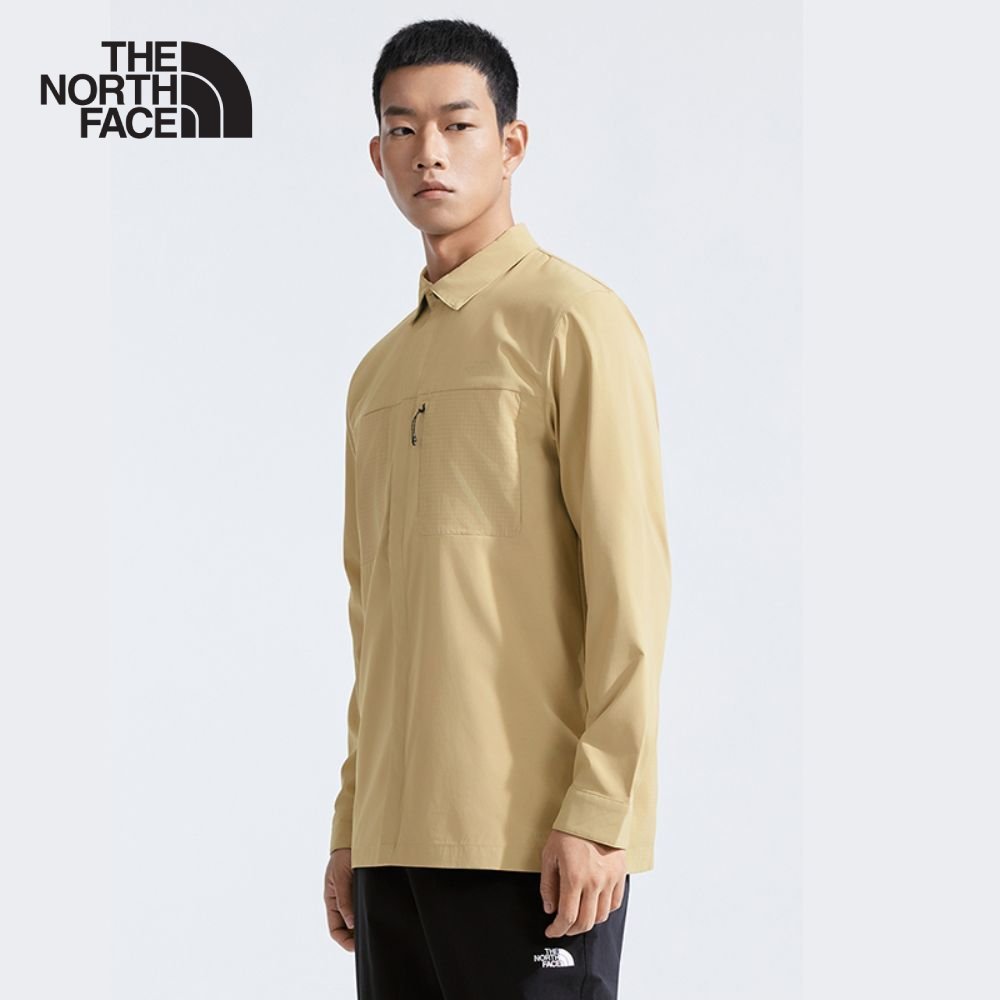 THE NORTH FACE MEN L/S LIGHTRANGE SHIRT - AP - KHAKI STONE - ดูตาราง ASIA Size (AP) เสื้อเชิ้ตผู้ชาย