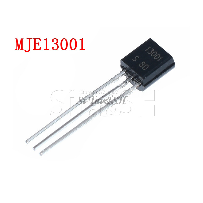 HT-100PCS MJE13001 13001 ถึง 92 TO92 E13001 ทรานซิสเตอร์ไตรโอดใหม่เดิม