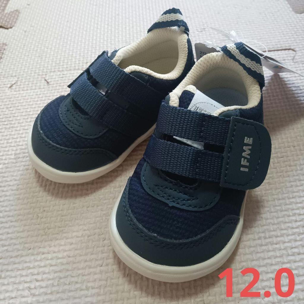 【Direct from Japan】[ใหม่เอี่ยม ไม่เคยใช้งาน] รองเท้าผ้าใบ IFME ไซส์ 12.0 เด็กชาย สีกรมท่า【Japan Excl