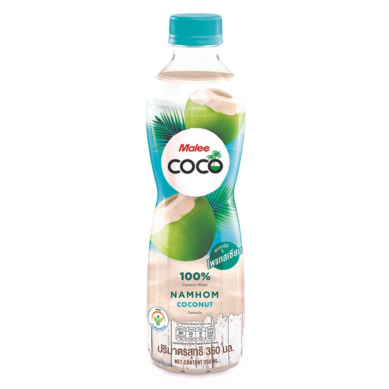 มาลีโคโค่น้ำมะพร้าวน้ำหอม100เปอร์เซ็นต์ 350มล. Malee Coco Namhom Coconut Water 100percent 350ml. [88