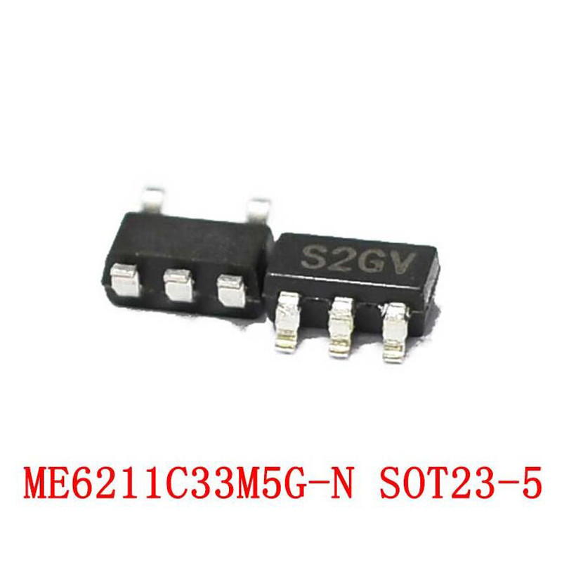 10 ชิ้น ME6211C33M5G SOT ME6211C33 ตัวควบคุมระยะต่ํา SOT23 5