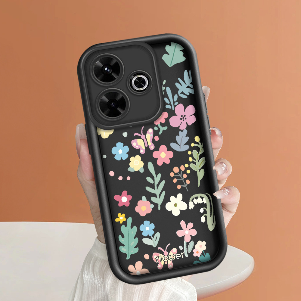 ปลอก Hp สําหรับ Xiaomi Redmi 13 13X Poco M6 4G 5G กรณี Kesing ป้องกันโทรศัพท์ TY DLJ C8-2830 ดอกไม้