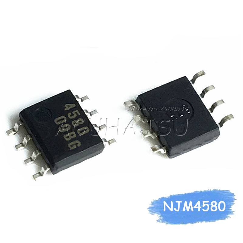 HT-10pcs NJM4580M NJM4580 SOP8 SOP 4580M SMD ใหม่เดิม