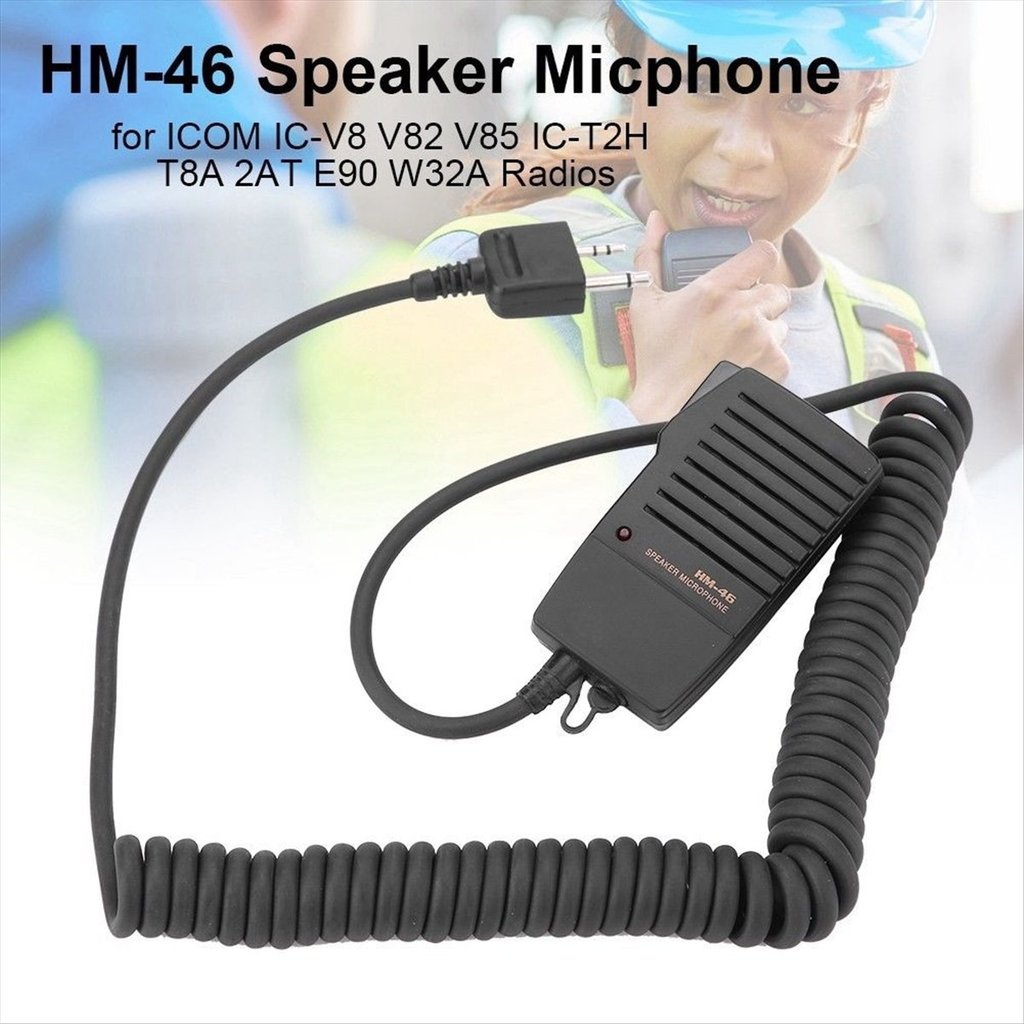 ไมโครโฟนลําโพงมือถือสําหรับ Icom Ic-V8 V85 V82 Ic-T2H T8A 2At W32A E90 วิทยุ