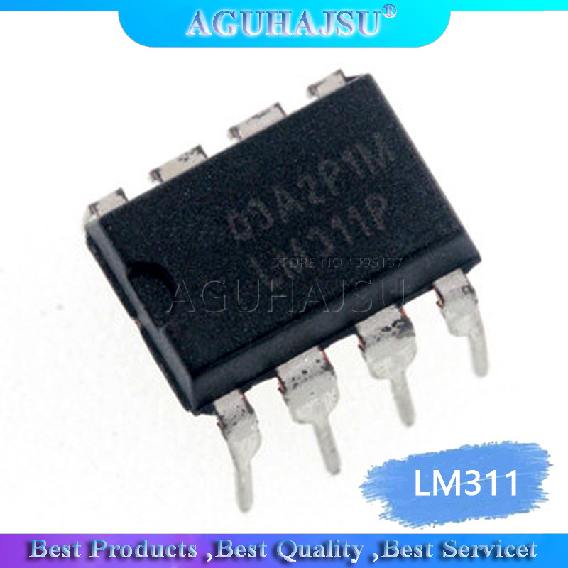 10 ชิ้น/ล็อต LM311 LM311P LM311N DIP 8 ตัวควบคุมแรงดันไฟฟ้าใหม่เดิม