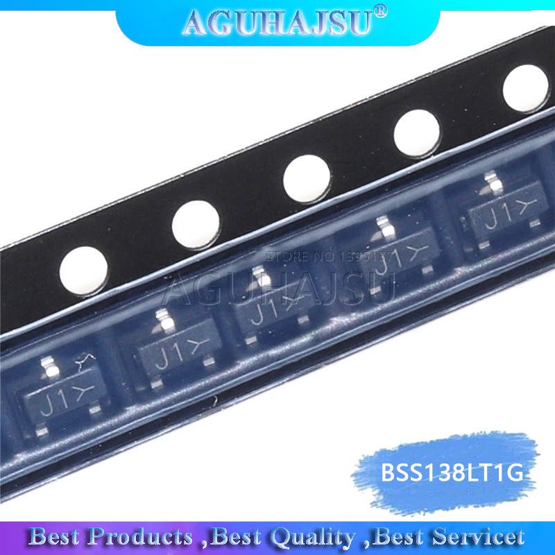100PCS BSS138LT1G SOT23 BSS138 SOT 23 MOSFET SMD J1 ใหม่และต้นฉบับ IC ฟรี shippin