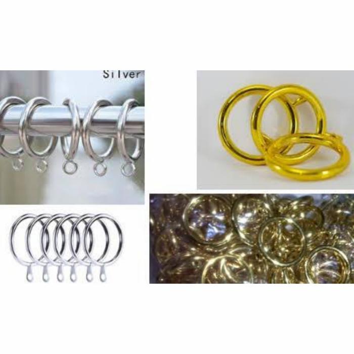 GORDON RING SET 4CM LETTENTS 60PCS - PIPE CURTAIN RINGS - CURTAIN WIRE RAILS