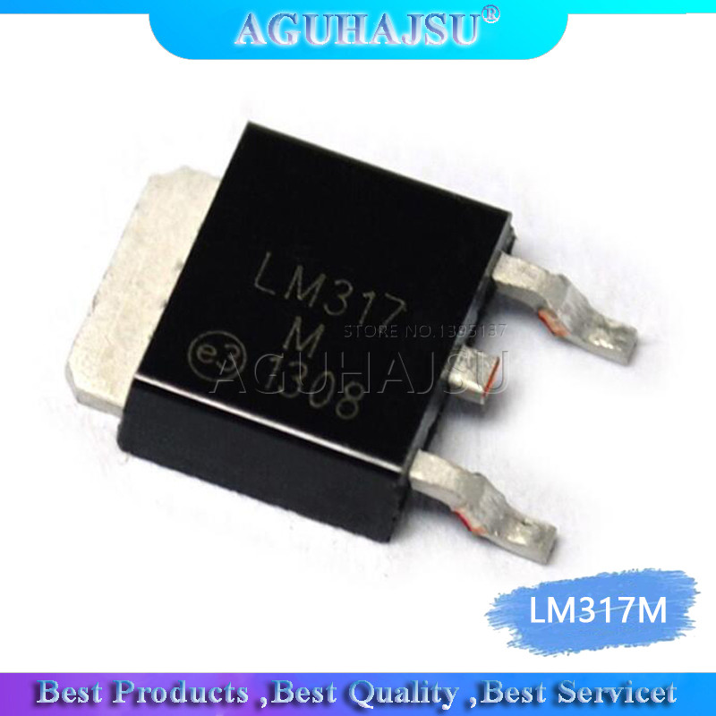 10PCS LM317M SOT252 LM317 ถึง 252 SOT LM317MDT LM317MDT TR TO252 SMD ใหม่แรงดันไฟฟ้า IC