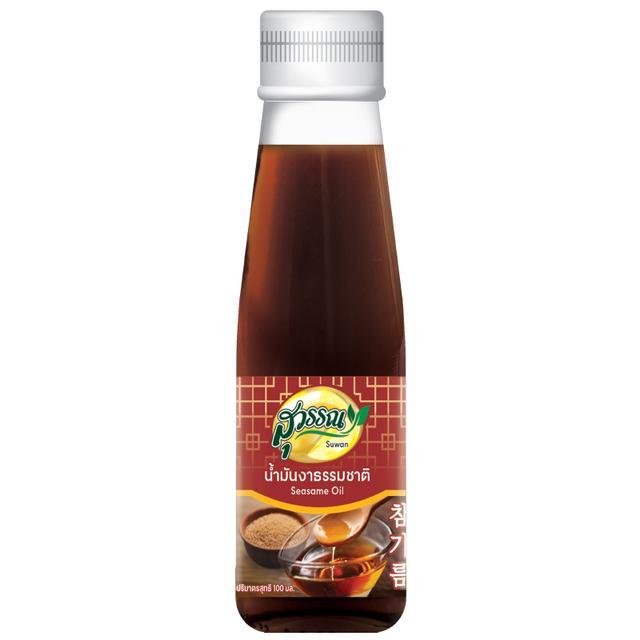 🎅🏻 สุวรรณน้ำมันงา 100มล. [8853474095124] 🎄 Suwan Sesame Oil 100ml. 🌺 น้ำมันพืช 🌾 Cooking Oils