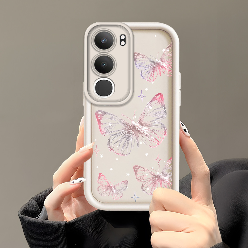 ปลอก Hp Untuk VIVO Y19S Pro 5G Case Kesing Protect Phone TY DLJ C8-4800 ดอกไม้