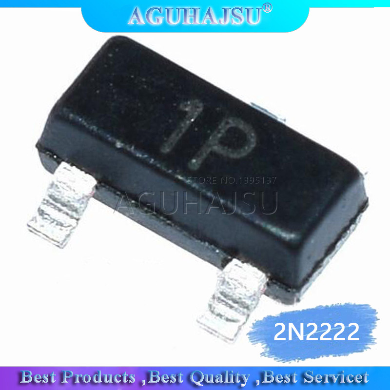 100PCS ทรานซิสเตอร์ 2N2222 1P SOT23 2N2222A SOT 23 SMD IC ใหม่และต้นฉบับ