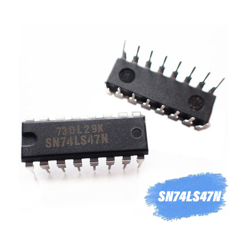 HT-10cs/lot SN74LS47N SN74LS47 74LS47N 74LS47 DIP 16 ใหม่เดิม