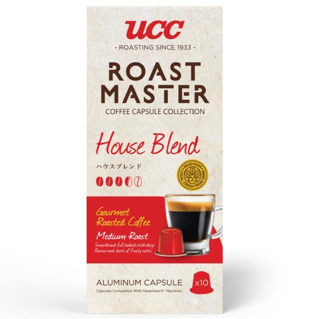 🎅🏻 ยูซีซีโรสต์มาสเตอร์เฮ้าส์เบลนแคปซูล 52กรัม [8852999822109] 🎄 UCC Roast Master House Blend Capsule