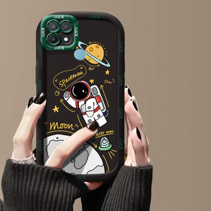 เคสสำหรับ OPPO A15 A15s A35 4G เคสโทรศัพท์มนุษย์อวกาศซิลิโคนกันกระแทก - รูปที่ 6