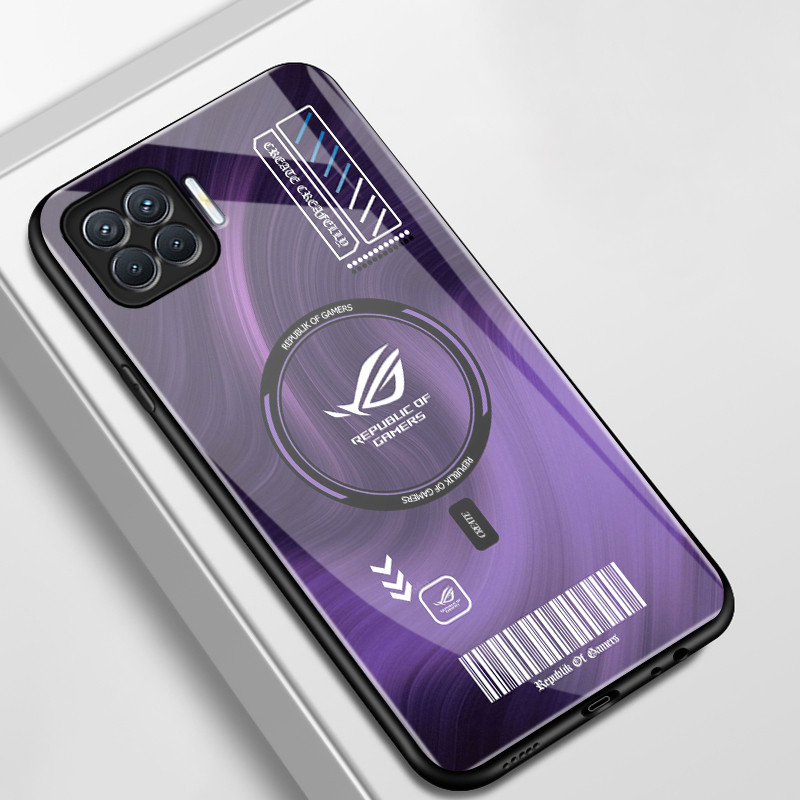 เคสสำหรับ OPPO A93 4G Reno 4F Reno 4 Lite F17 Pro เคสโทรศัพท์แบบใหม่เปลือกแก้วกันกระแทก