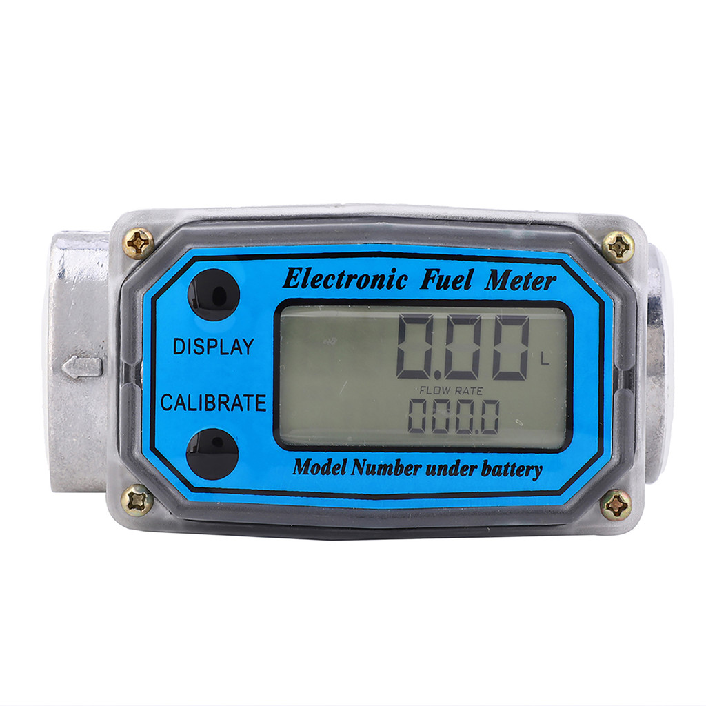 [joyfeel-Fast Ship] Mini Digital Turbine Flowmeter Diesel Fuel Flow Meter 10‐200L 1" NPT