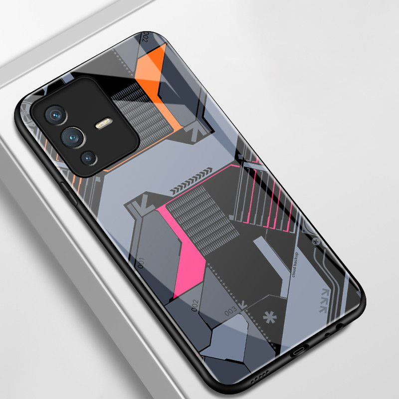 เคสสำหรับ VIVO V23 5G V23i 5G V23E 4G V23E 5G Y75 เคสโทรศัพท์แบบใหม่สร้างสรรค์เปลือกแก้วกันกระแทก