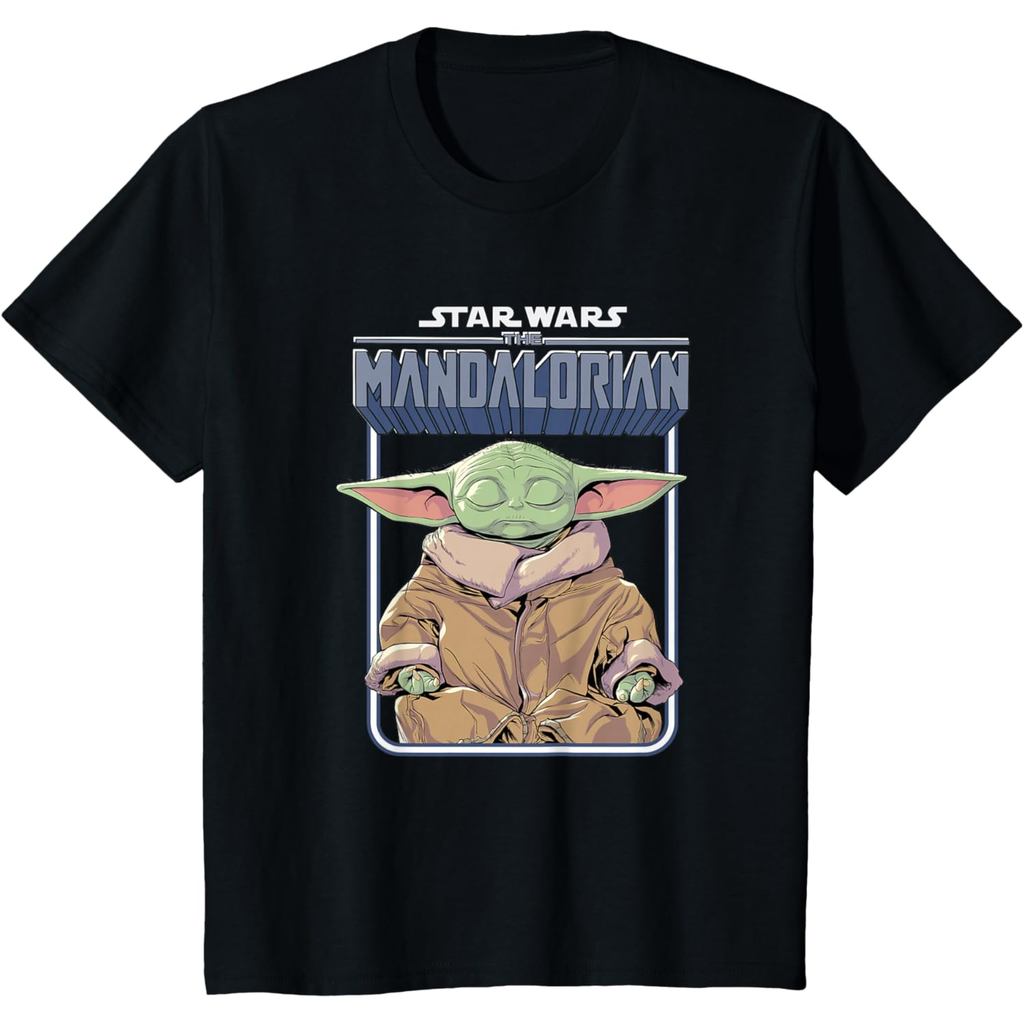 Druutykids เด็กและผู้ใหญ่ 24s Star Wars The Mandalorian Grogu Zen เสื้อยืดสมาธิ Moment