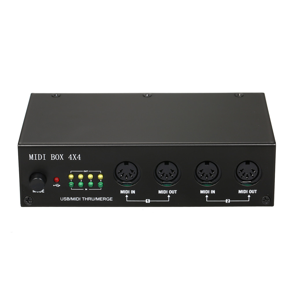 [joyfeel-Fast Ship] UM4X4 อินเทอร์เฟซ USB MIDI 4 IN /4 Out 64 Channels 4i/4o + Merge 2i4o Box 4X4