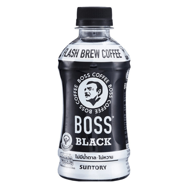 บอส กาแฟดำ แฟลชบรู 230มล. ไม่หวาน รสเข้มข้น ญี่ปุ่น | Boss Coffee Black No Sugar Flash Brew 230ml