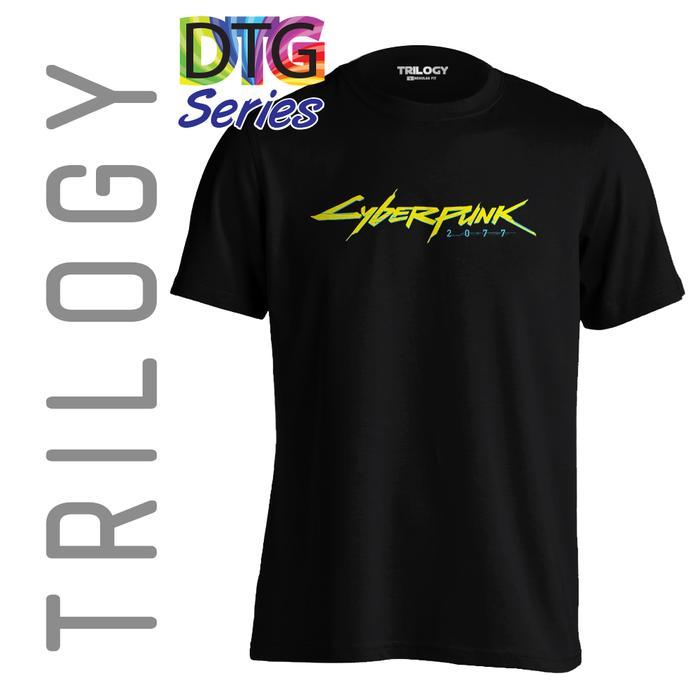 Trilogy Dtg 0428 - โลโก้ Cyberpunk 2077 - เสื้อยืดระดับพรีเมียม - เกม