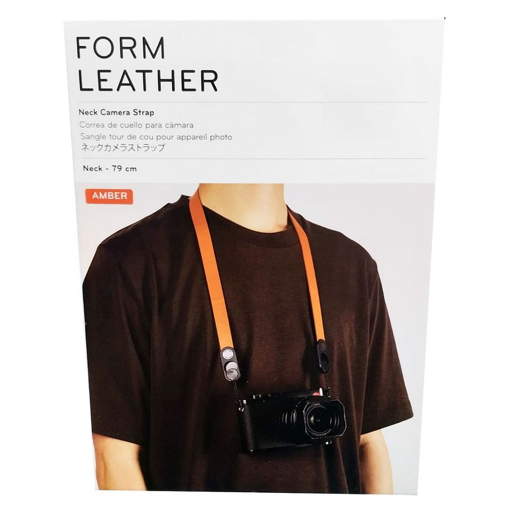 Peak Design Form Leather Camera Strap Neck (Amber, 78.5cm / 30.9"), LRS-N-AM-1