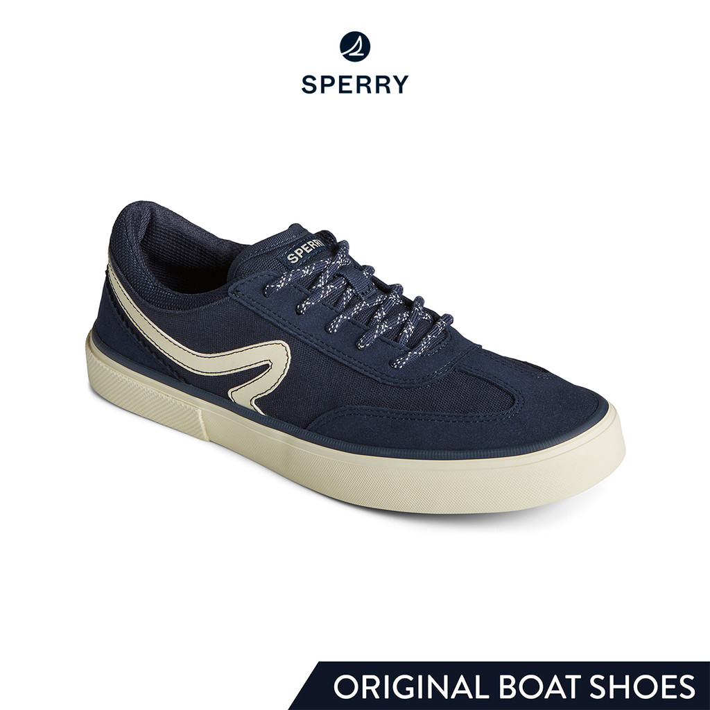 SPERRY CROSSJACK COURT รองเท้าผ้าใบ ผู้ชาย สีกรม ( SNK - STS25814 )