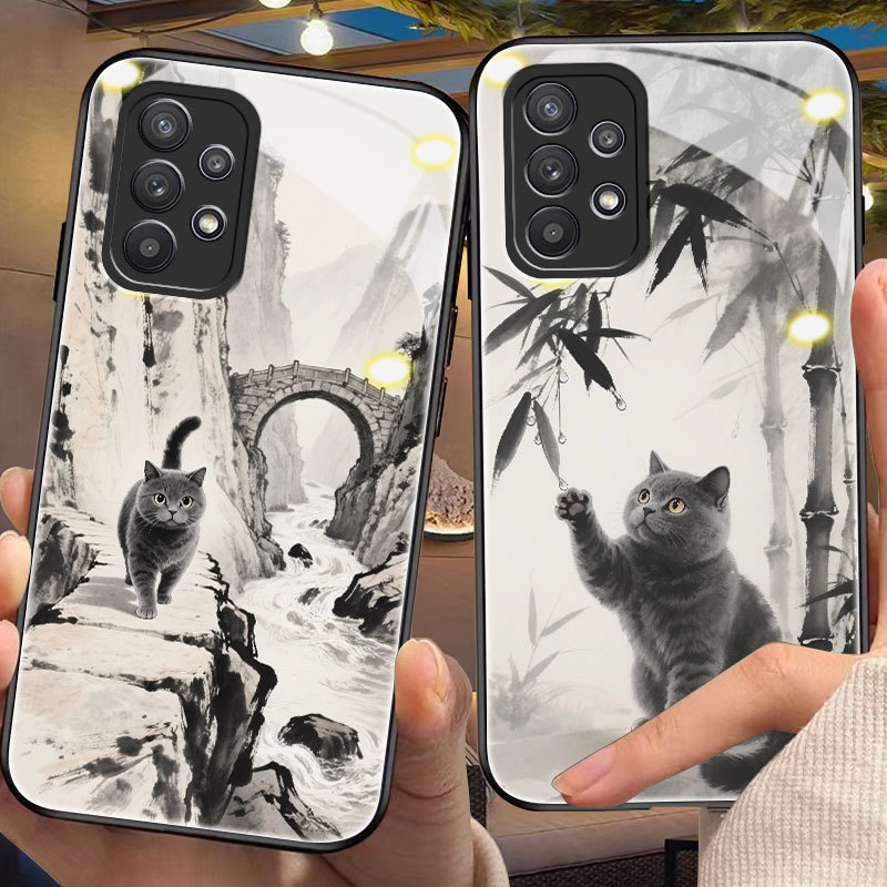 Cat Casing for samsung a73,a81,a90,a52/s,a53,a54,a55,a57,a60,a70/s,a71,a72,m10/s,m11,m31,m32,m32,m32