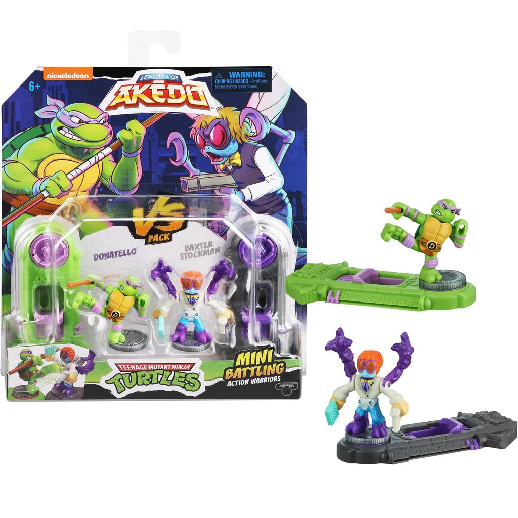 AKEDO TMNT S1 Versus Pack Donatello vs Baxter Stockman 15242 ฟิกเกอร์สู้รบ ของแท้ญี่ปุ่น