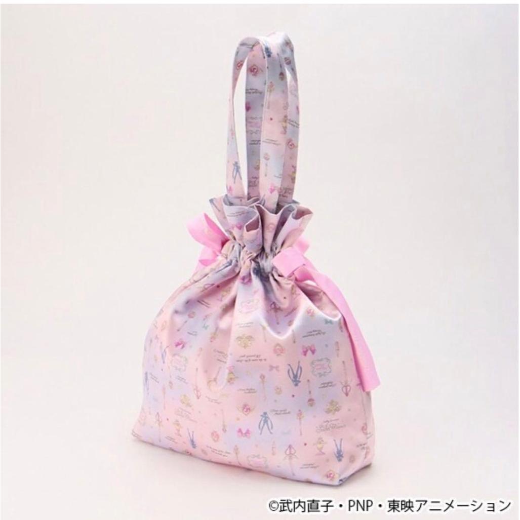 【Direct from Japan】กระเป๋าผ้าหูรูดพิมพ์ลายทั้งใบจากความร่วมมือระหว่าง Sailor Moon และ Mezzo Piano【Ja