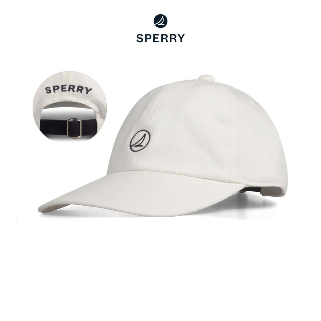 SPERRY STF24AC01H01001 Sperry Essential Cap หมวกแก๊ป สีขาว/กรม ( CAP )